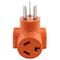 Ac Works Plug Adapter, 10-30R, 10-50P, 0 ft., Orange AD10501030 - alternate 2